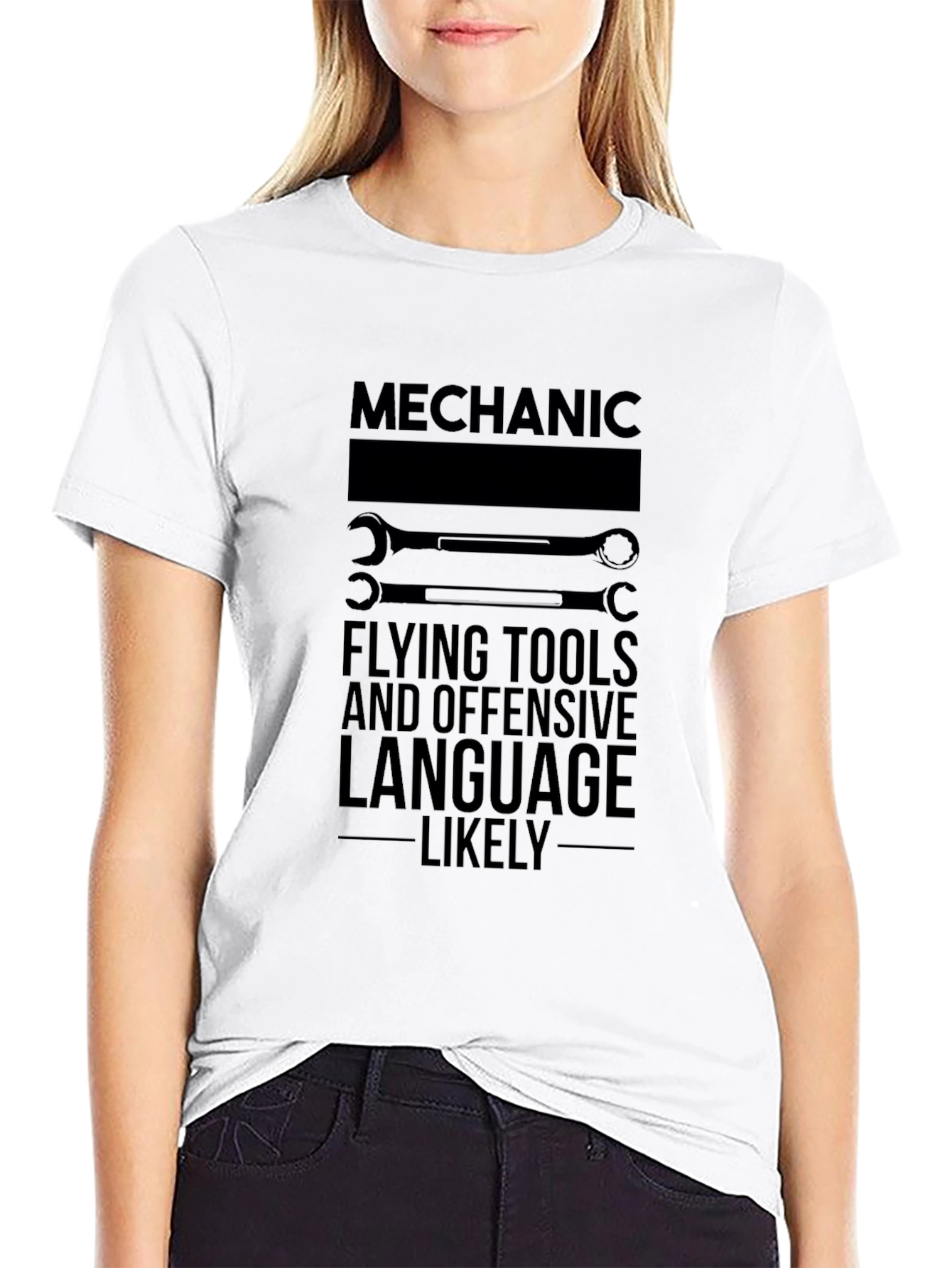 Camiseta Mecánico: Herramientas y Lenguaje Ofensivo