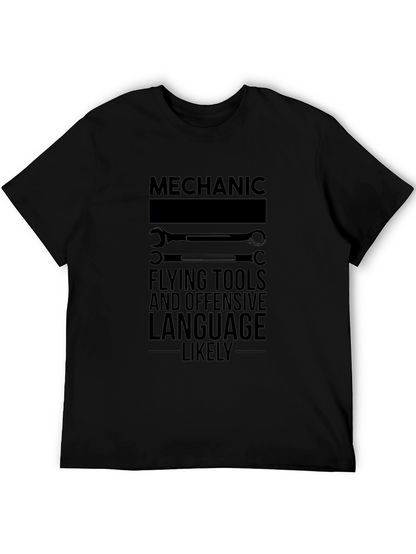 Camiseta Mecánico: Herramientas y Lenguaje Ofensivo