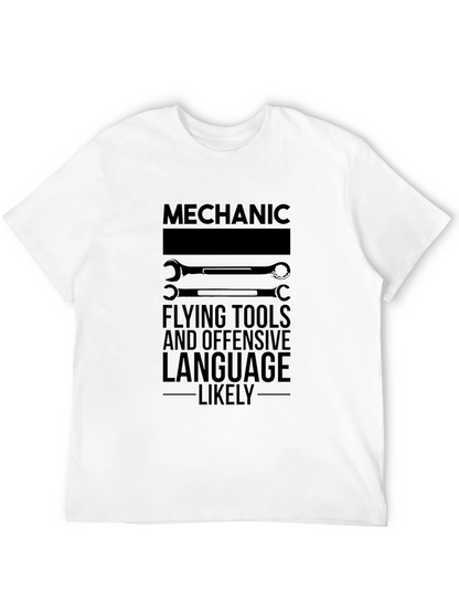 Camiseta Mecánico: Herramientas y Lenguaje Ofensivo