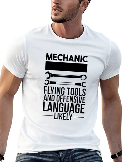 Camiseta Mecánico: Herramientas y Lenguaje Ofensivo