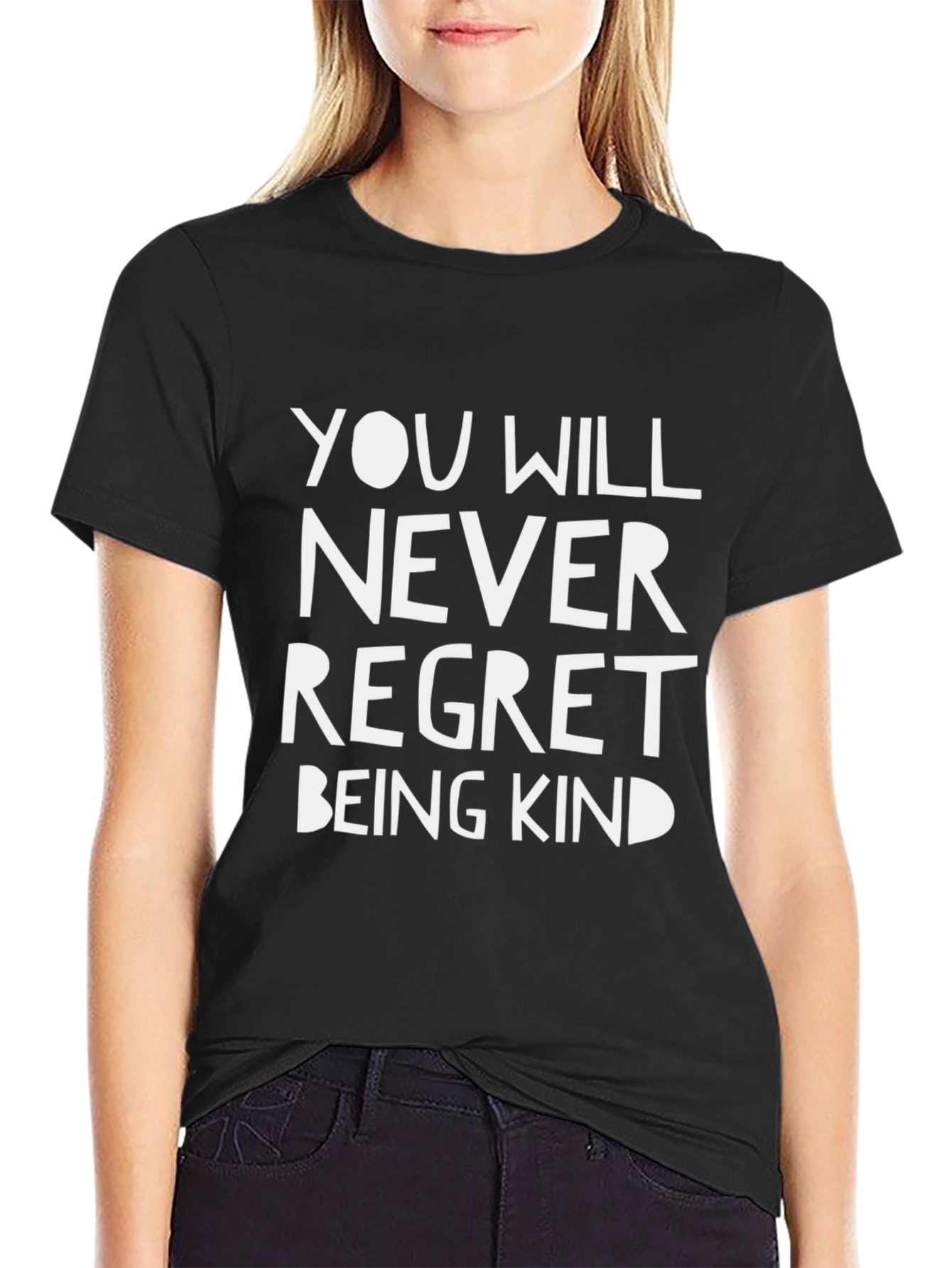 Camiseta Negra: Nunca te Arrepentirás de Ser Amable