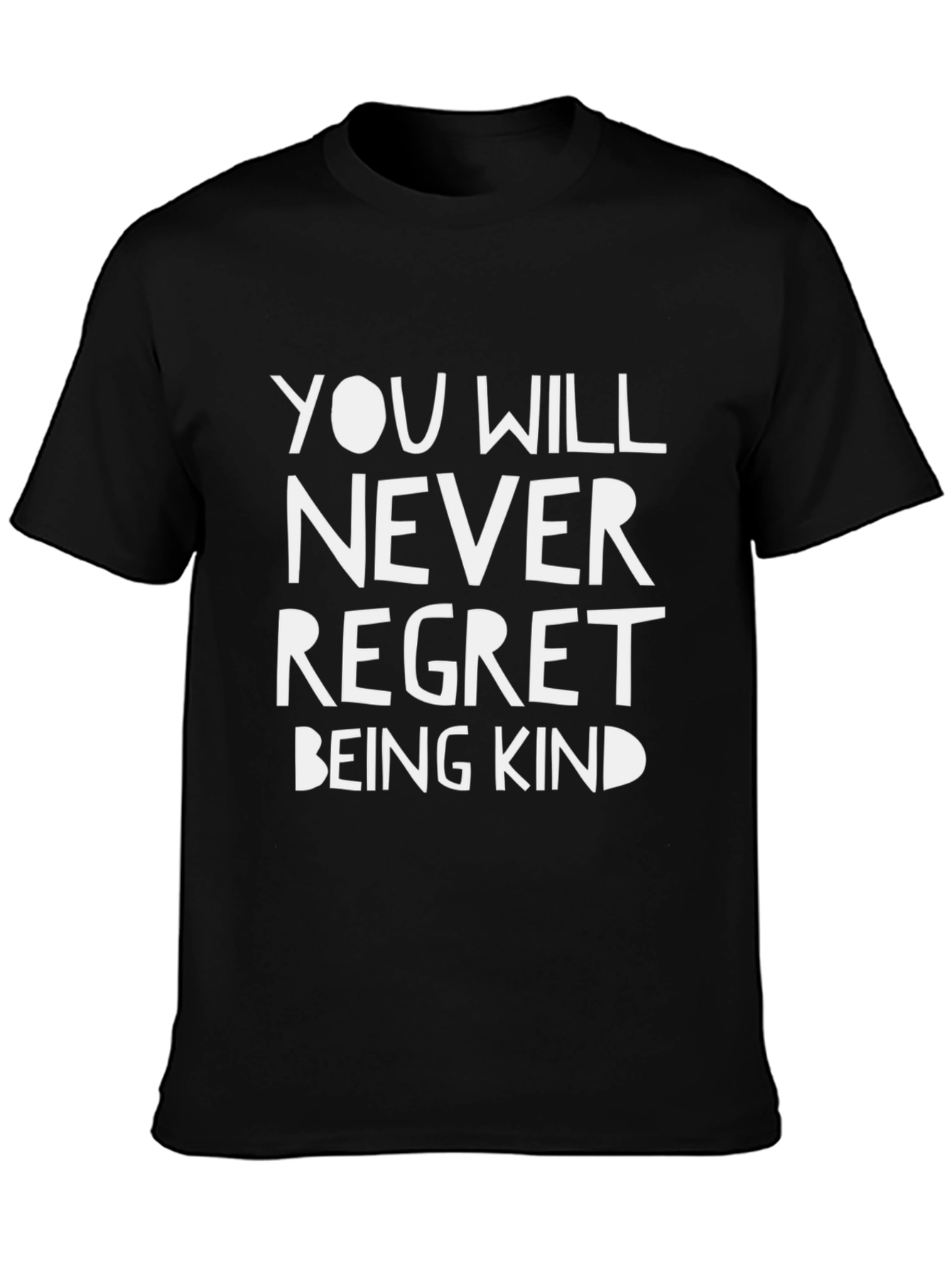 Camiseta Negra: Nunca te Arrepentirás de Ser Amable