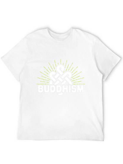 Camiseta Negra con Diseño Budista