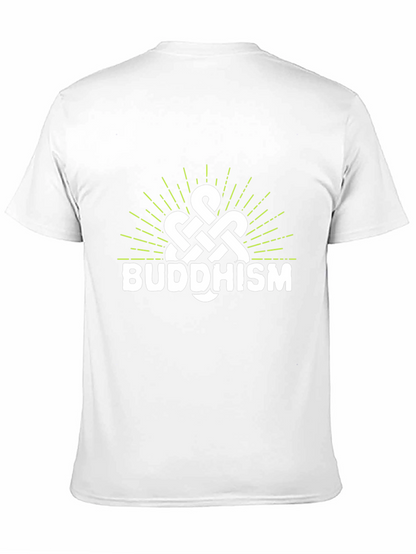 Camiseta Negra con Diseño Budista