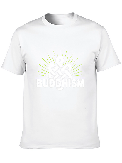 Camiseta Negra con Diseño Budista
