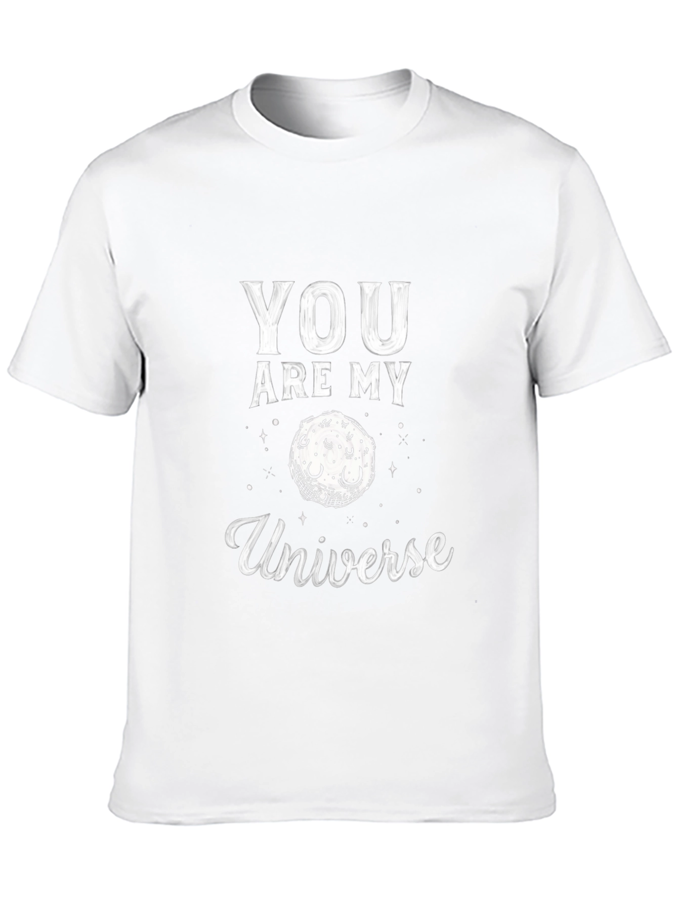 Camiseta Negra You Are My Universe para Hombre