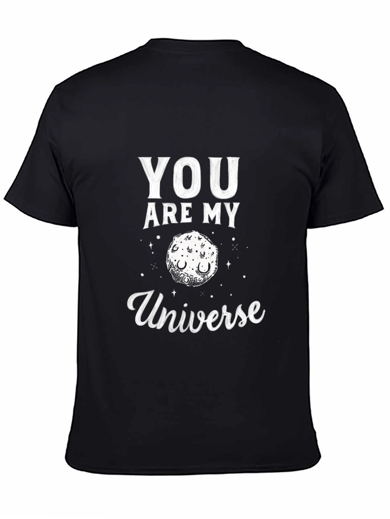 Camiseta Negra You Are My Universe para Hombre