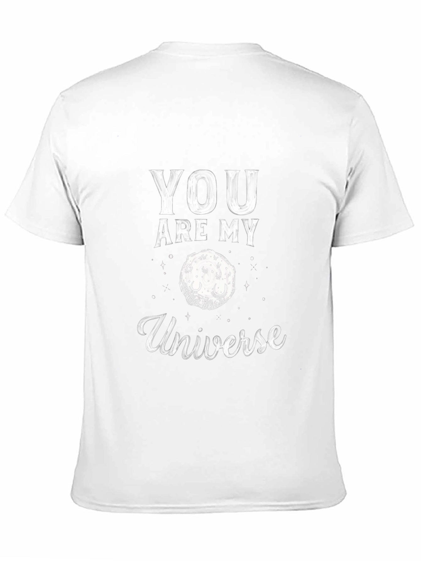 Camiseta Negra You Are My Universe para Hombre