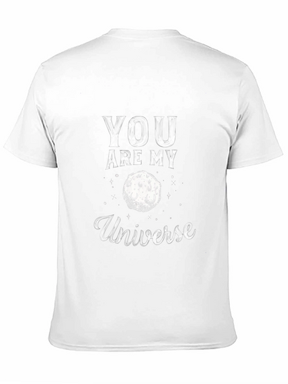 Camiseta Negra You Are My Universe para Hombre