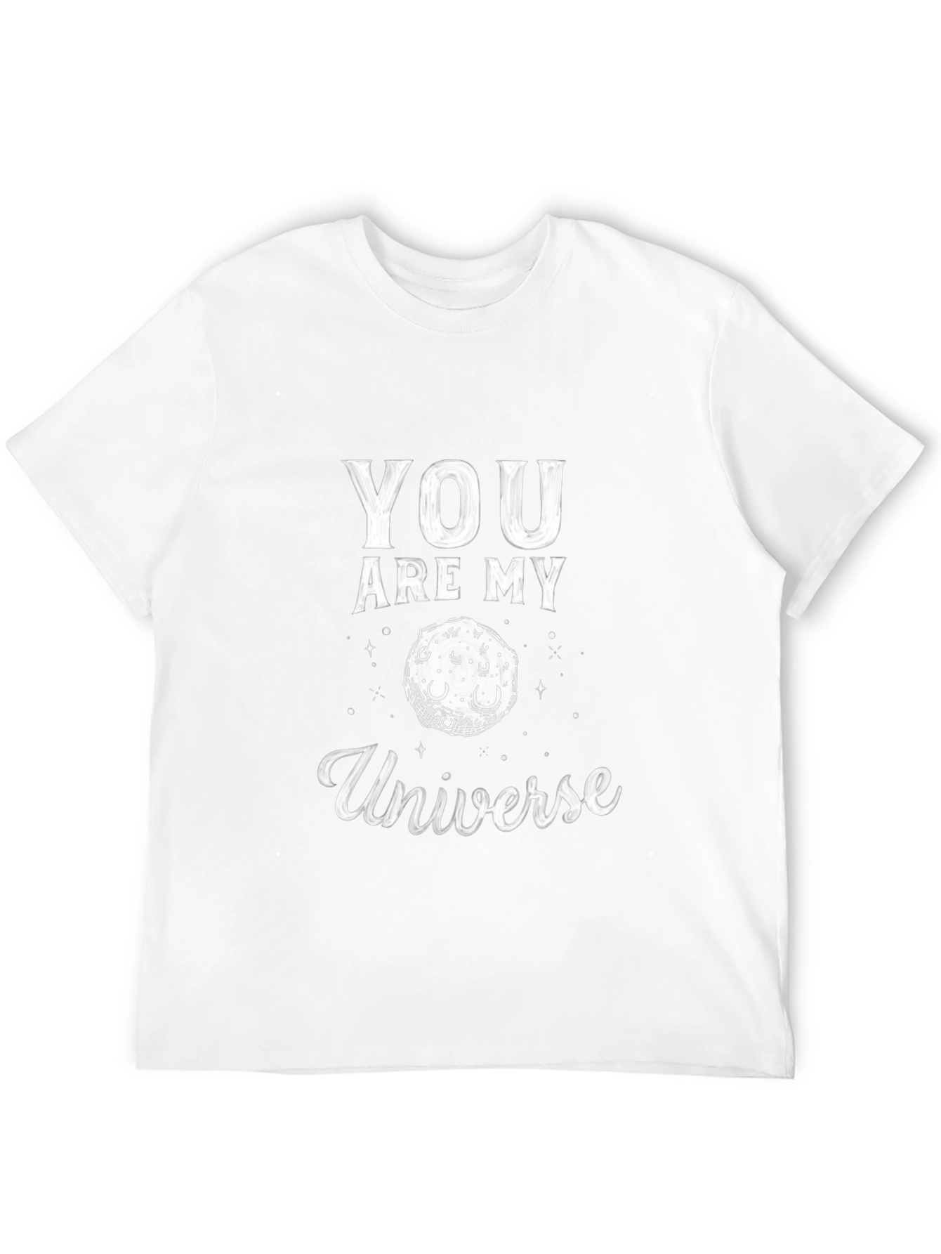 Camiseta Negra You Are My Universe para Hombre