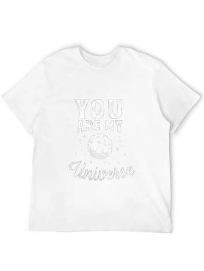 Camiseta Negra You Are My Universe para Hombre