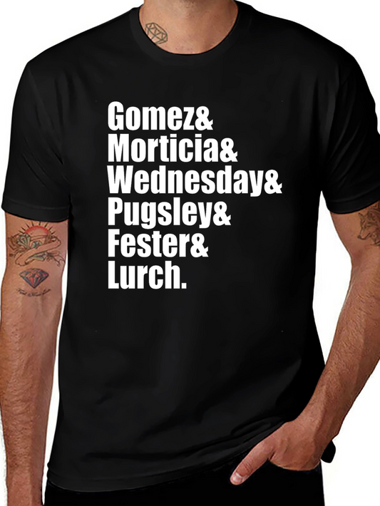 Camiseta Addams Family: Gomez Morticia Wednesday...