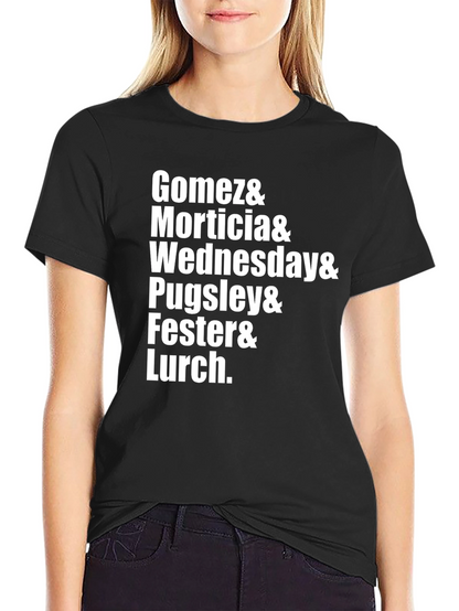 Camiseta Addams Family: Gomez Morticia Wednesday...