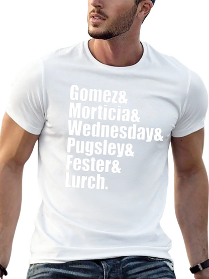 Camiseta Addams Family: Gomez Morticia Wednesday...