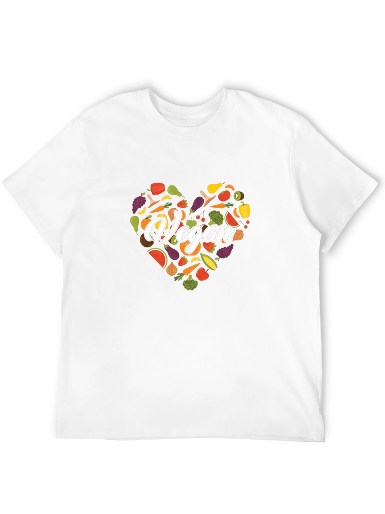 Camiseta Vegana Corazón Vegetales