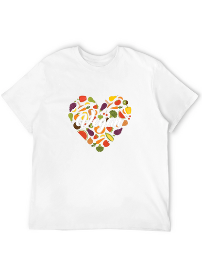 Camiseta Vegana Corazón Vegetales