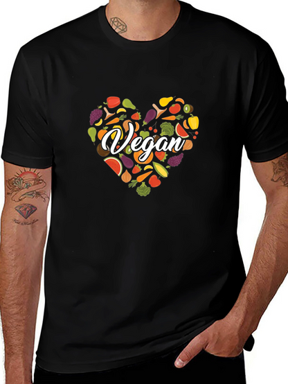Camiseta Vegana Corazón Vegetales