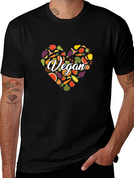 Camiseta Vegana Corazón Vegetales