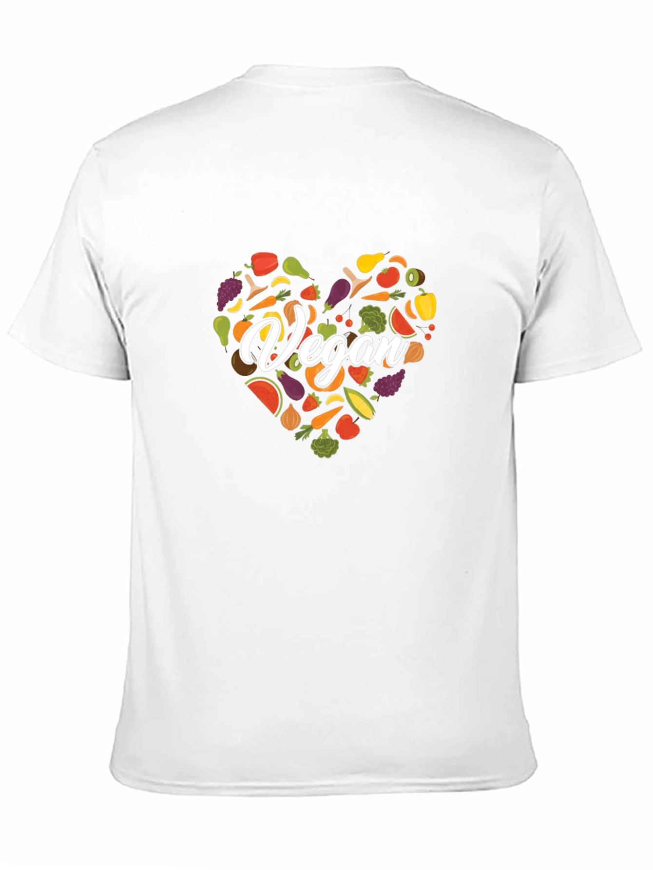 Camiseta Vegana Corazón Vegetales