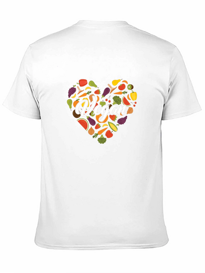 Camiseta Vegana Corazón Vegetales