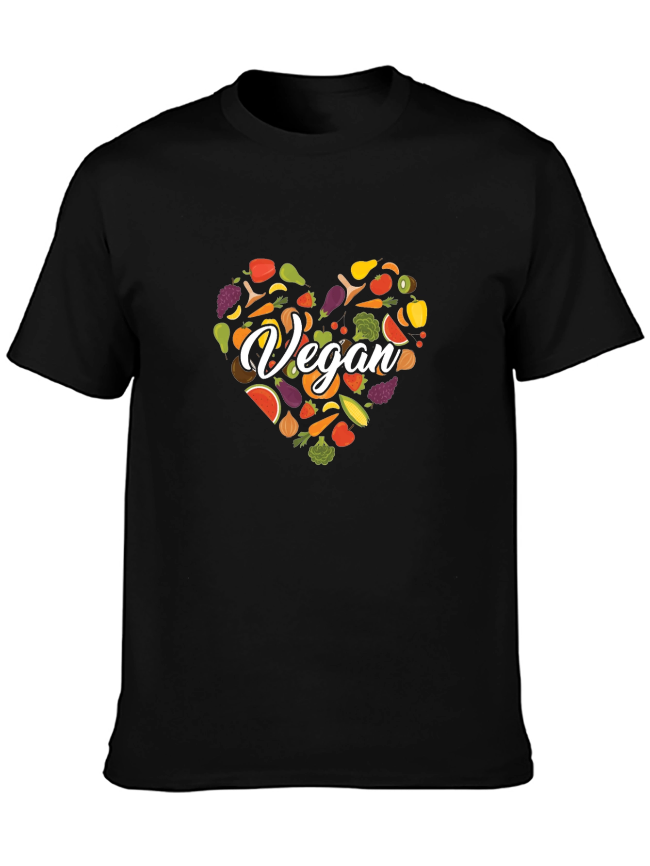 Camiseta Vegana Corazón Vegetales