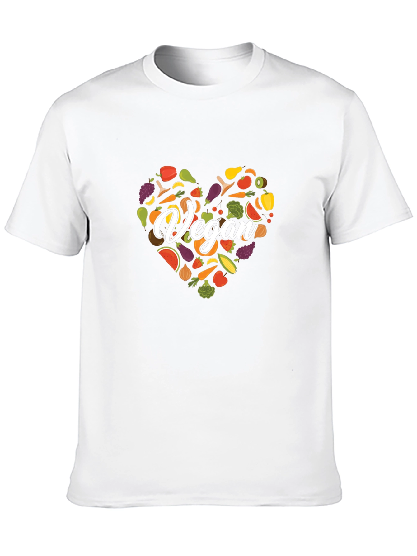 Camiseta Vegana Corazón Vegetales