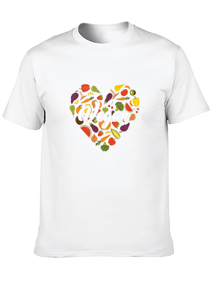 Camiseta Vegana Corazón Vegetales