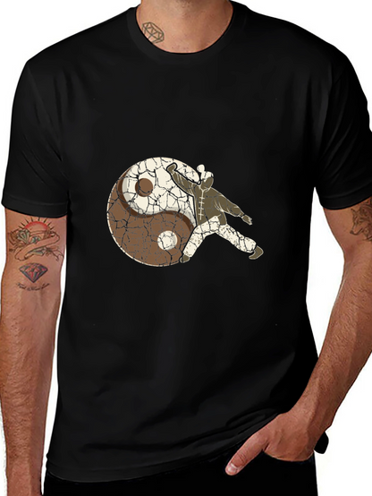 Camiseta Yin Yang con diseño marcial