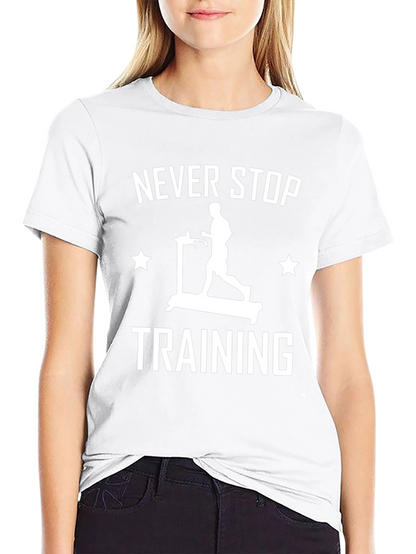 Camiseta Hombre Negra Never Stop Training