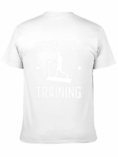 Camiseta Hombre Negra Never Stop Training