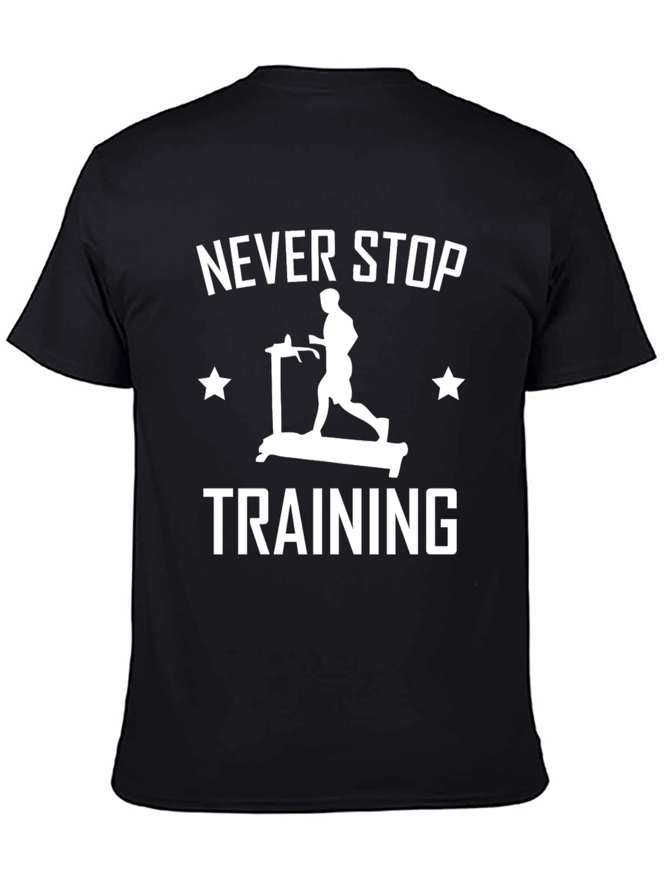 Camiseta Hombre Negra Never Stop Training