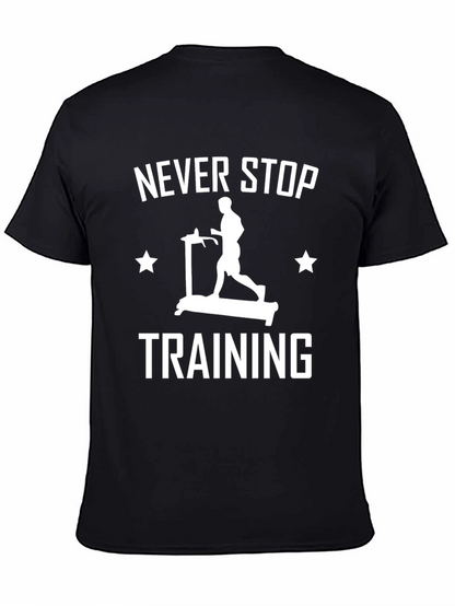 Camiseta Hombre Negra Never Stop Training