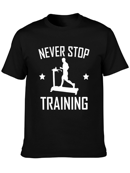 Camiseta Hombre Negra Never Stop Training