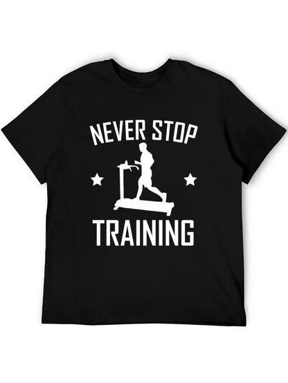 Camiseta Hombre Negra Never Stop Training