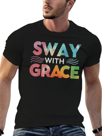 Camiseta Negra Sway With Grace Tie Dye