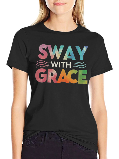 Camiseta Negra Sway With Grace Tie Dye