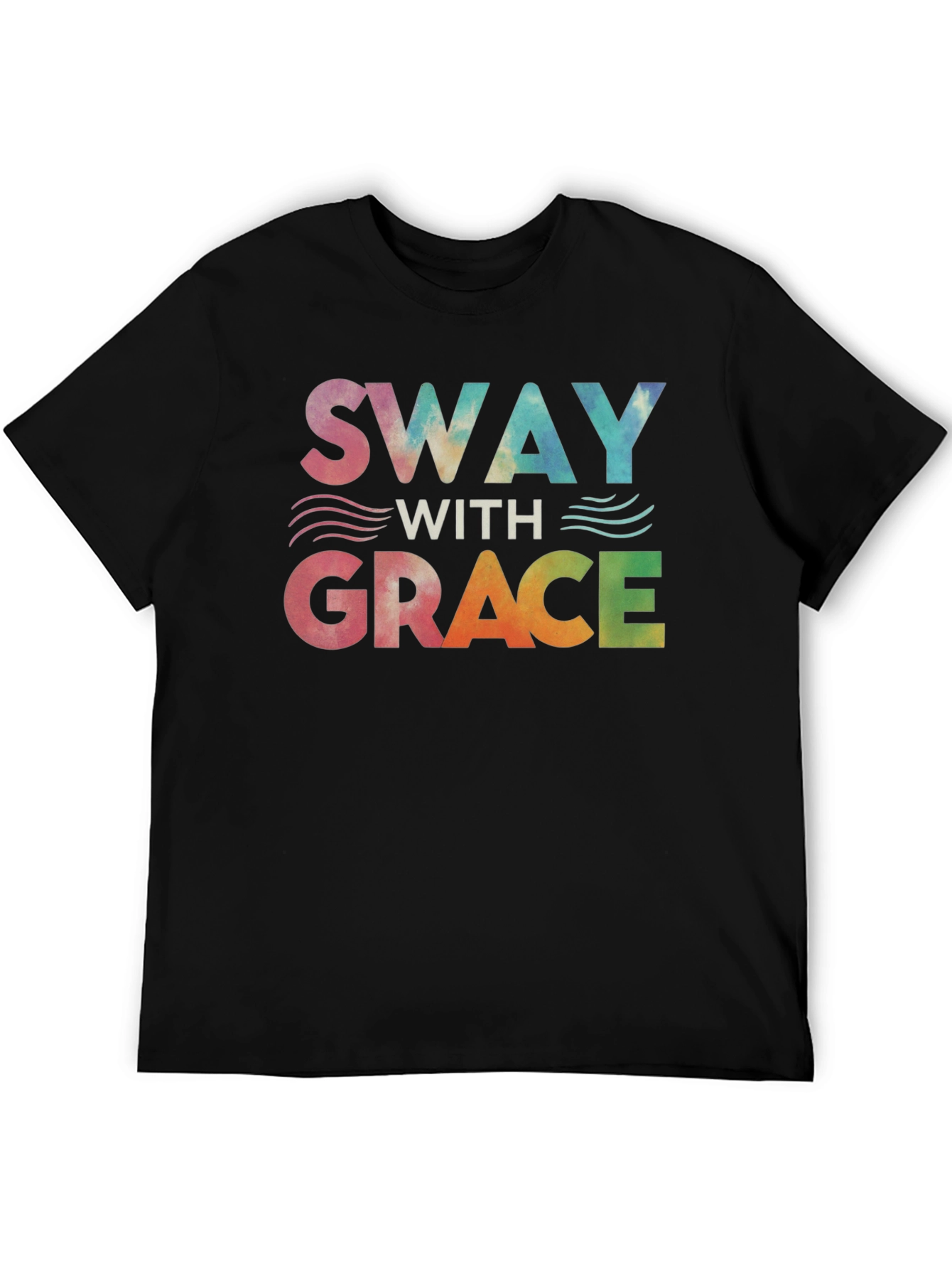 Camiseta Negra Sway With Grace Tie Dye