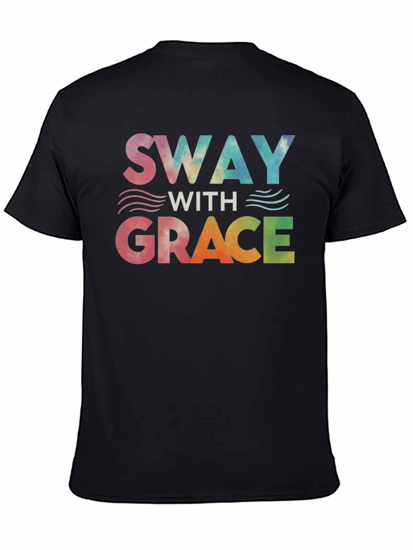 Camiseta Negra Sway With Grace Tie Dye