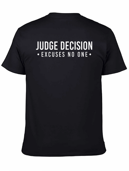 Camiseta Negra: Decisión Judicial Sin Excusas