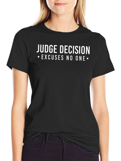Camiseta Negra: Decisión Judicial Sin Excusas
