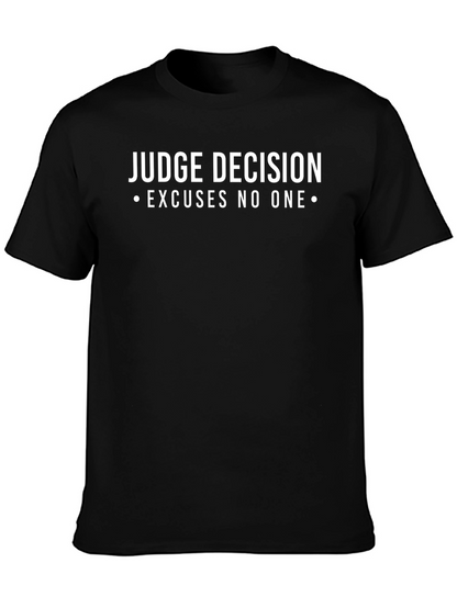 Camiseta Negra: Decisión Judicial Sin Excusas