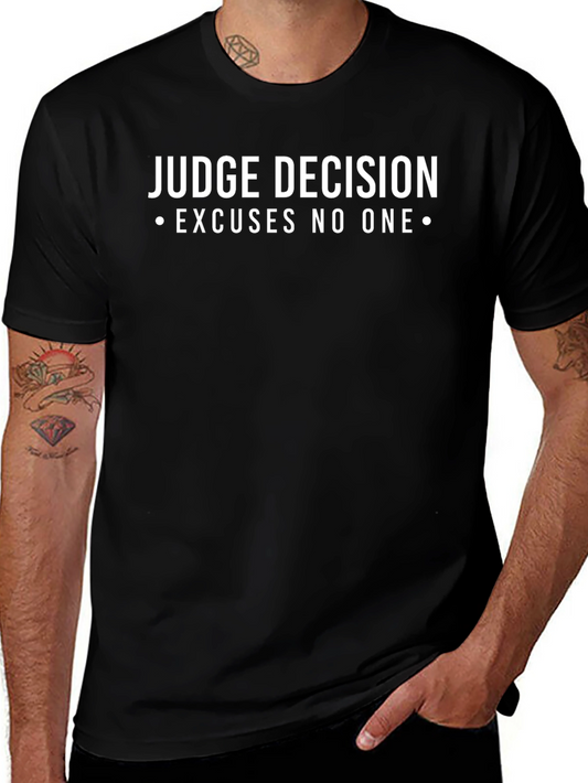 Camiseta Negra: Decisión Judicial Sin Excusas