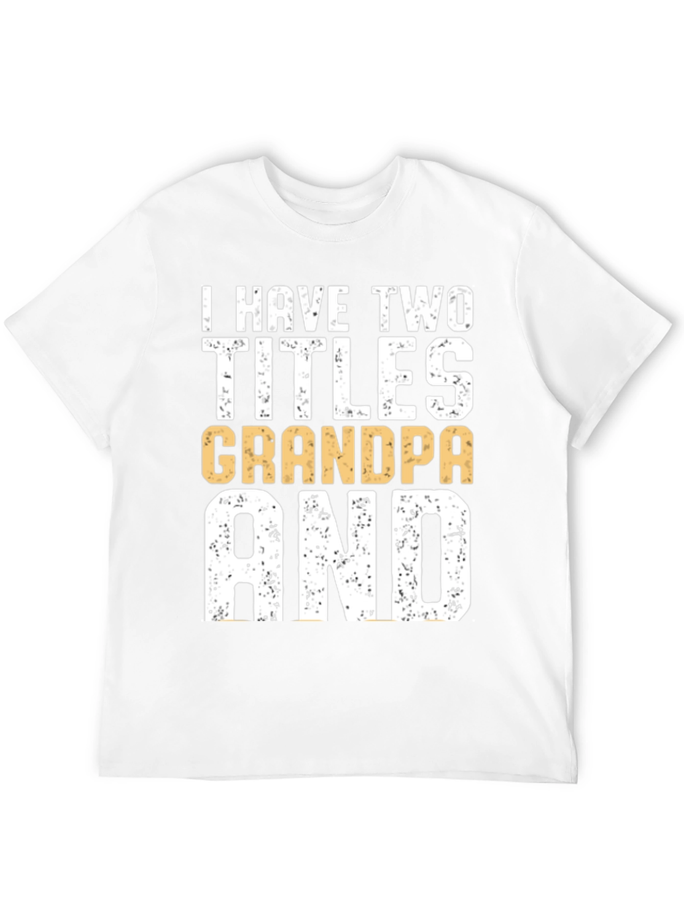 Camiseta Hombre: Dos Títulos Abuelo y Papá