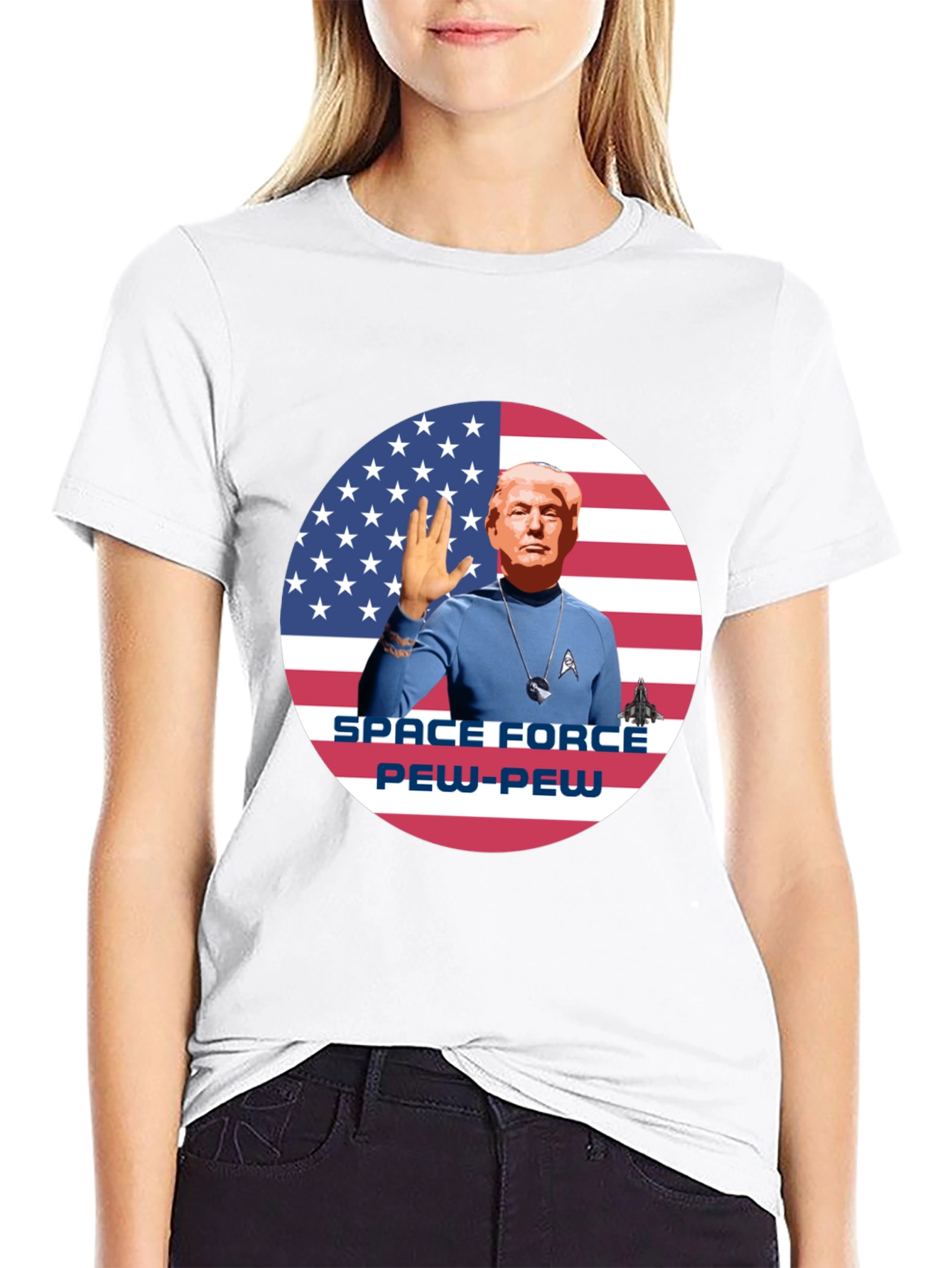 Camiseta Trump Space Force Pew-Pew