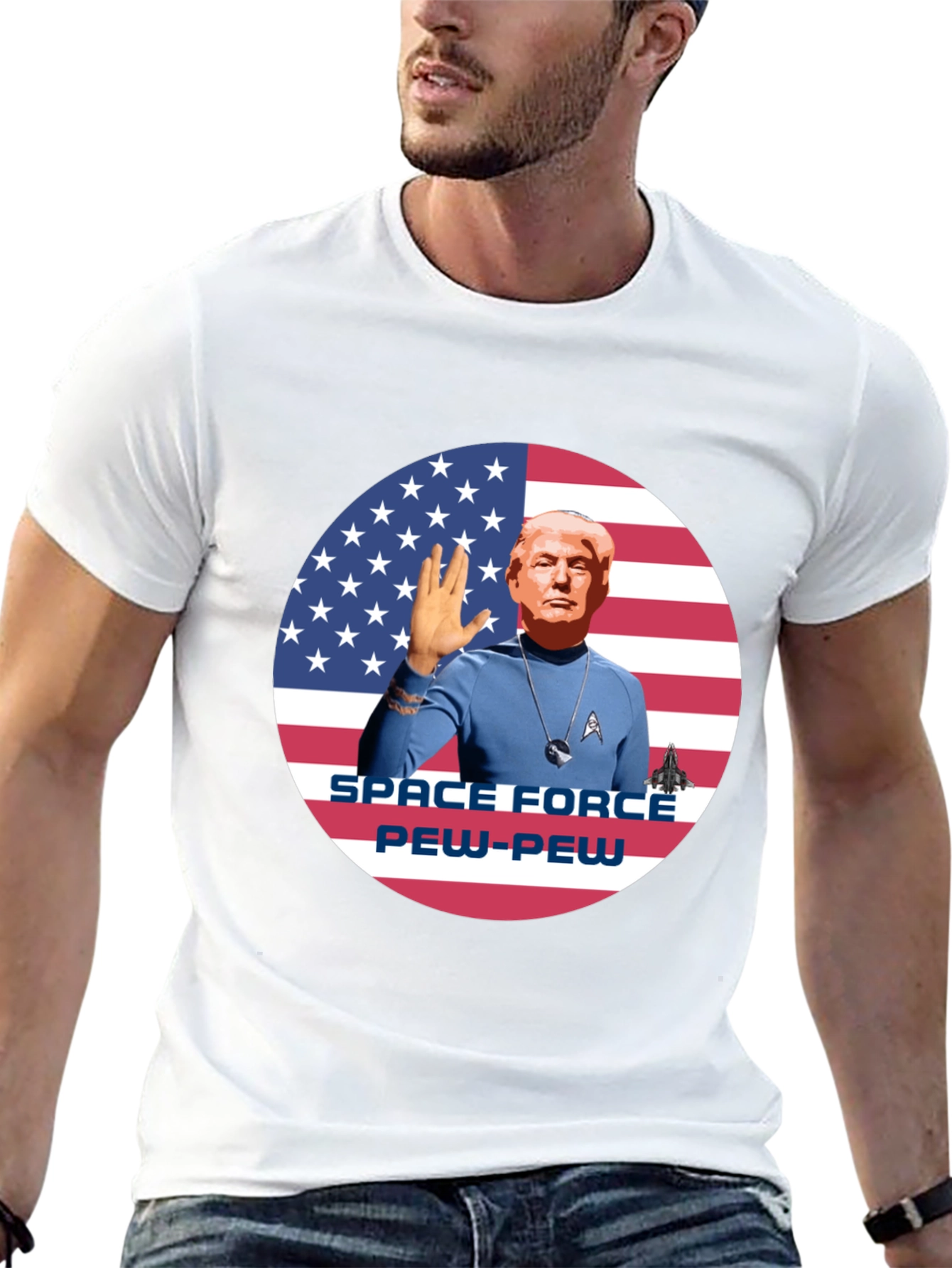 Camiseta Trump Space Force Pew-Pew