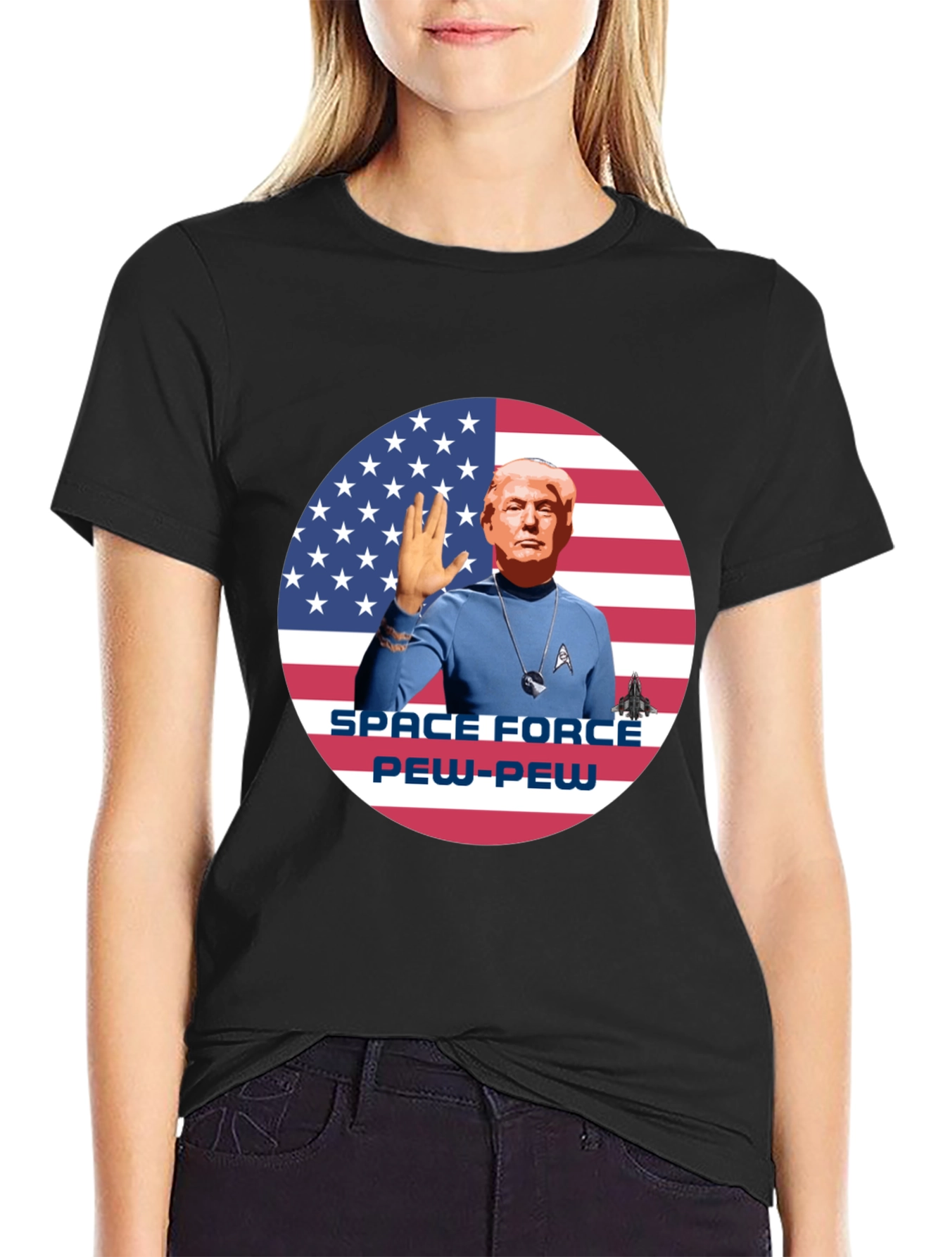Camiseta Trump Space Force Pew-Pew