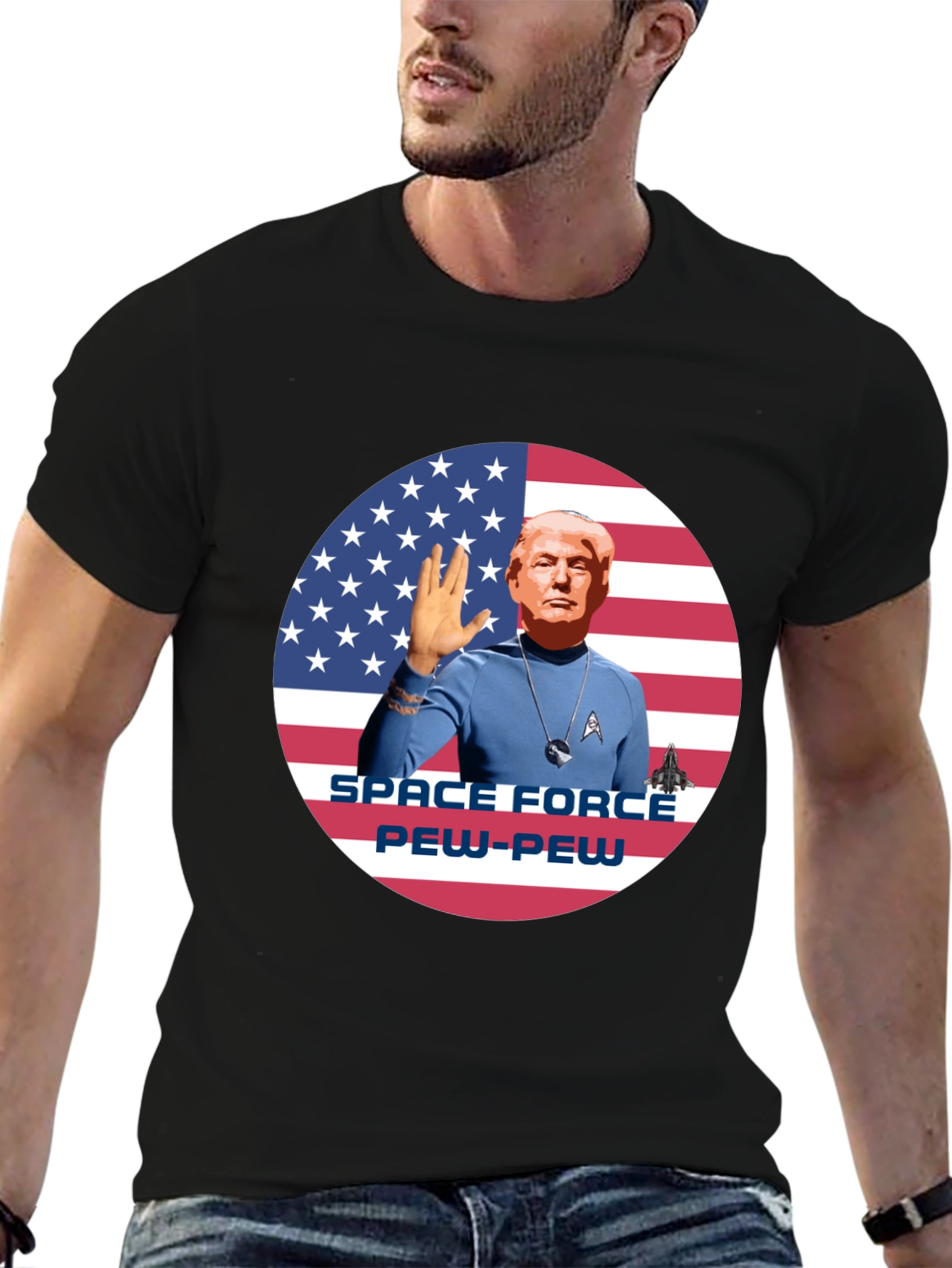 Camiseta Trump Space Force Pew-Pew