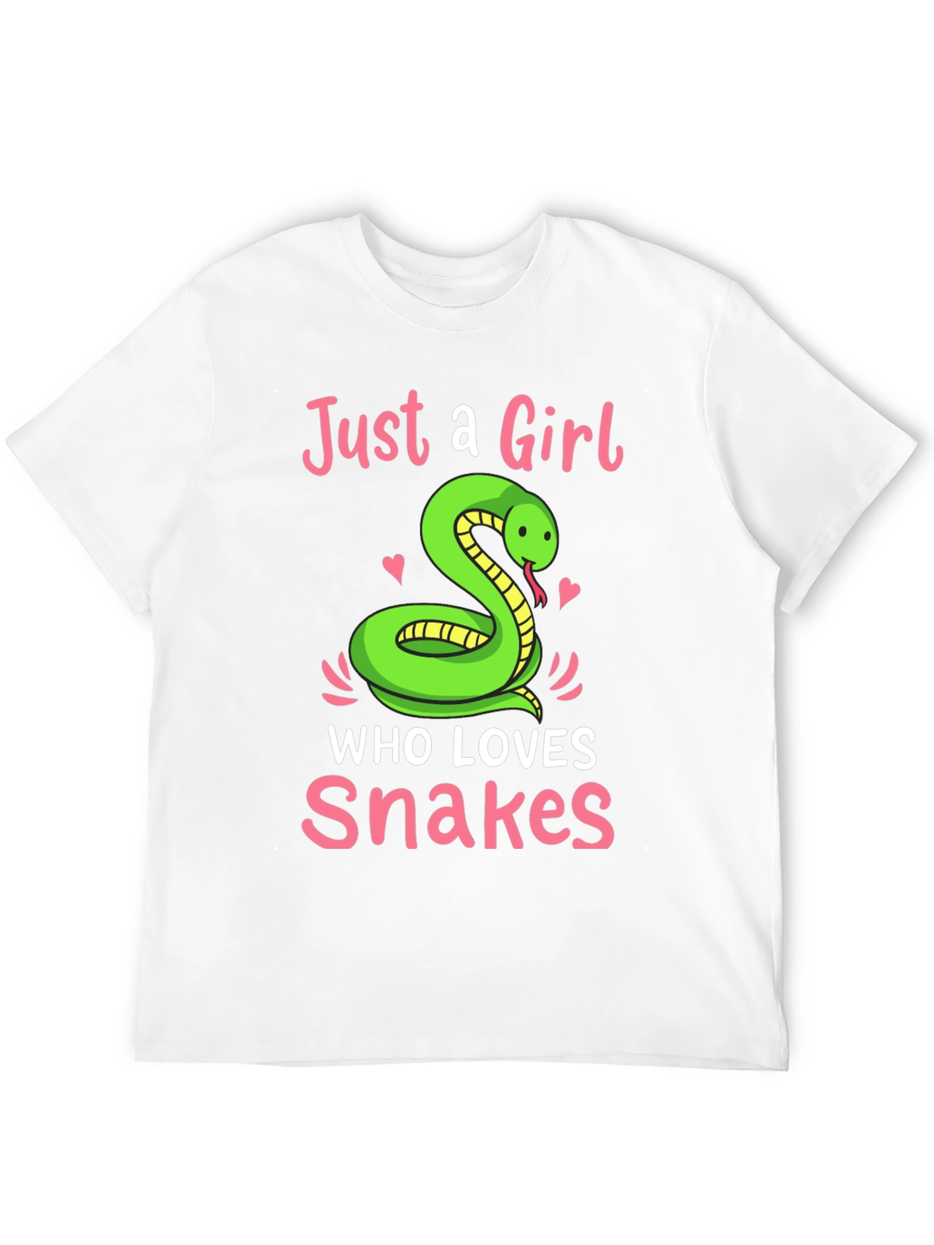 Camiseta Negra Just a Girl Who Loves Snakes