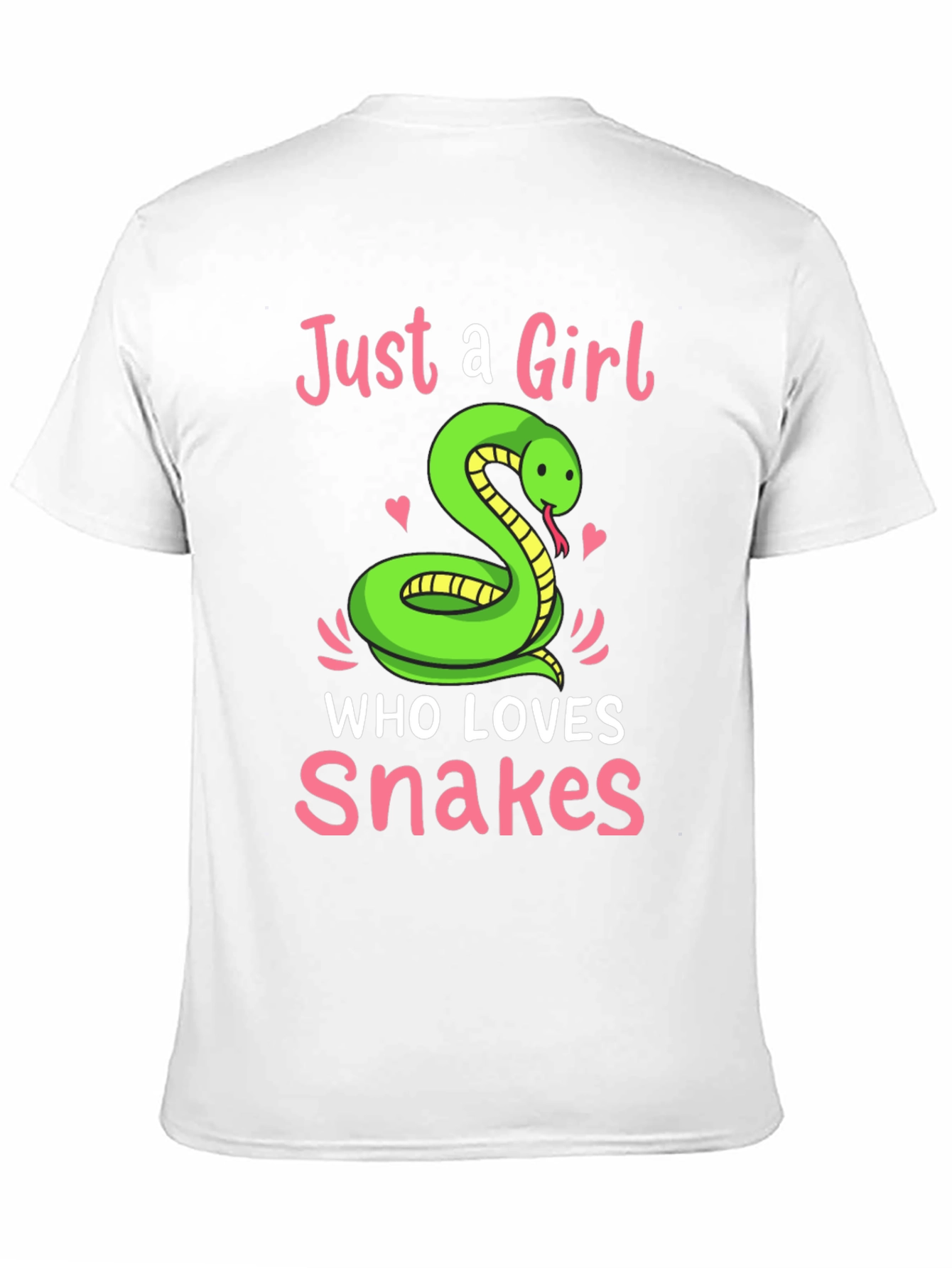 Camiseta Negra Just a Girl Who Loves Snakes