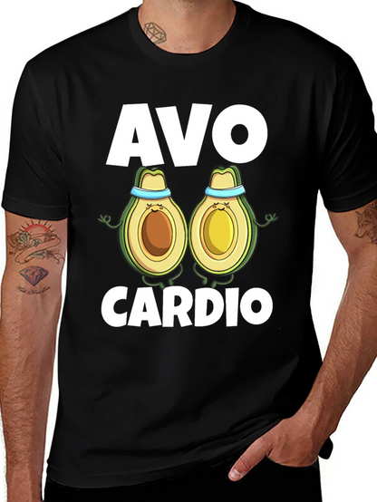 Camiseta Negra Avo Cardio para Ejercicio